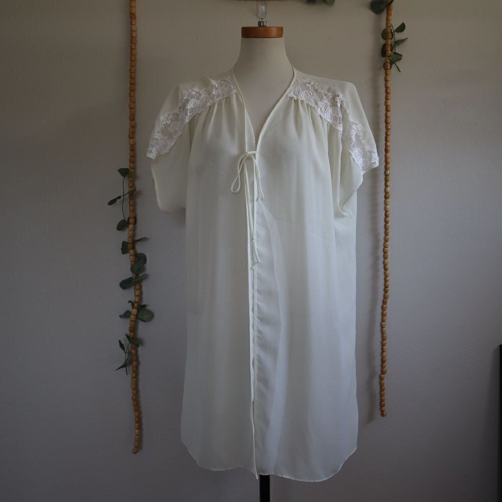 Vintage Gilligan & O'Malley Duster Nightgown Overcoat Size Medium